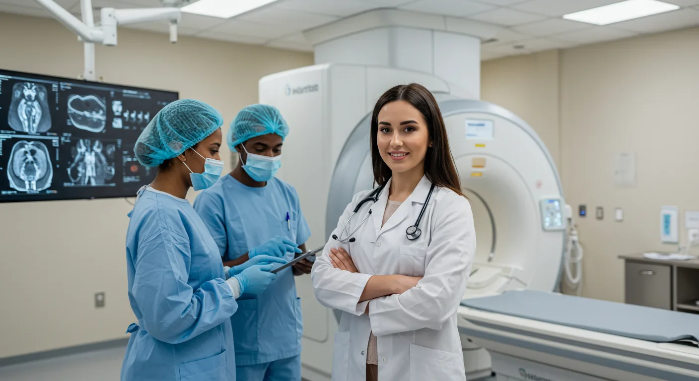 Sala de diagnóstico por imágenes moderna con equipos de última generación