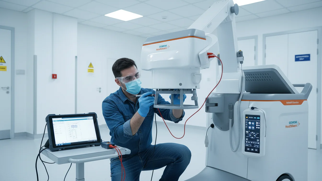 Mantenimiento preventivo de equipo de rayos X extendiendo vida útil 40%